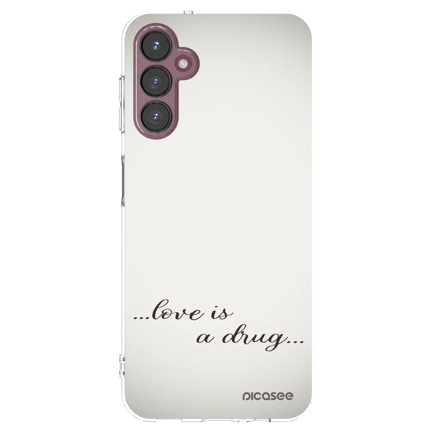 Picasee silikonowe przeźroczyste etui na Samsung Galaxy A05s A057G - Love is a drug