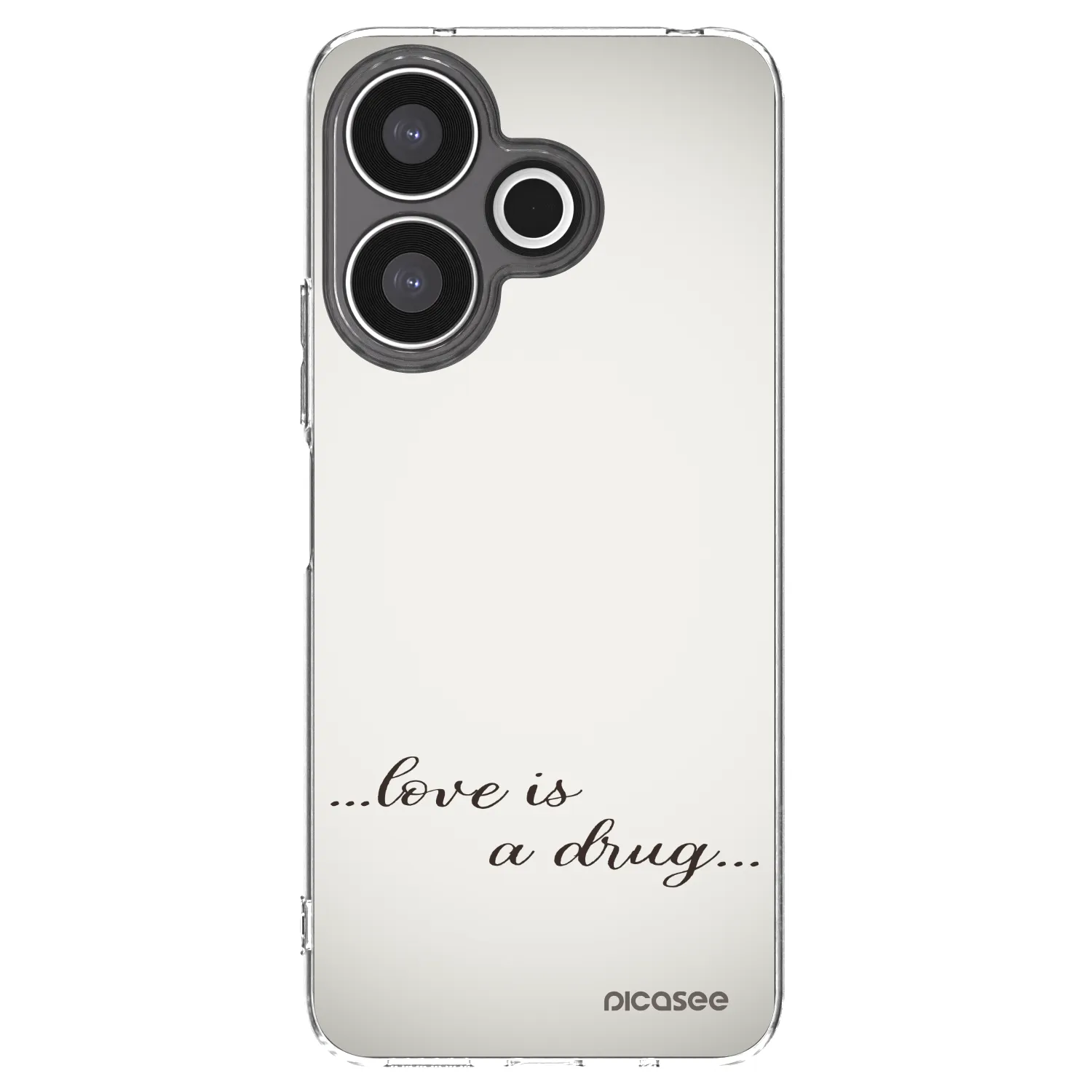 Picasee silikonowe przeźroczyste etui na Xiaomi Redmi 13 4G - Love is a drug