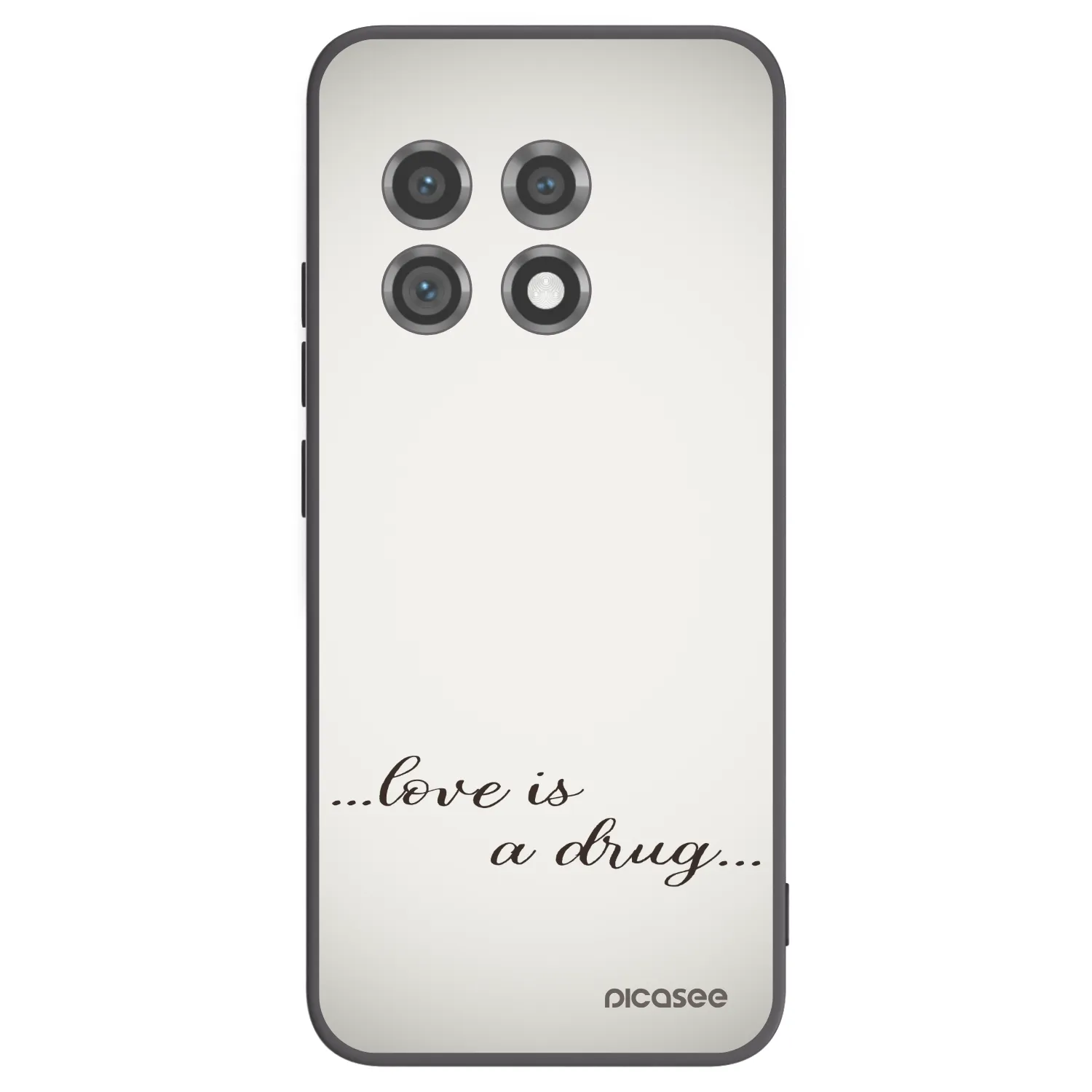 Picasee silikonowe czarne etui na OnePlus 11 5G - Love is a drug