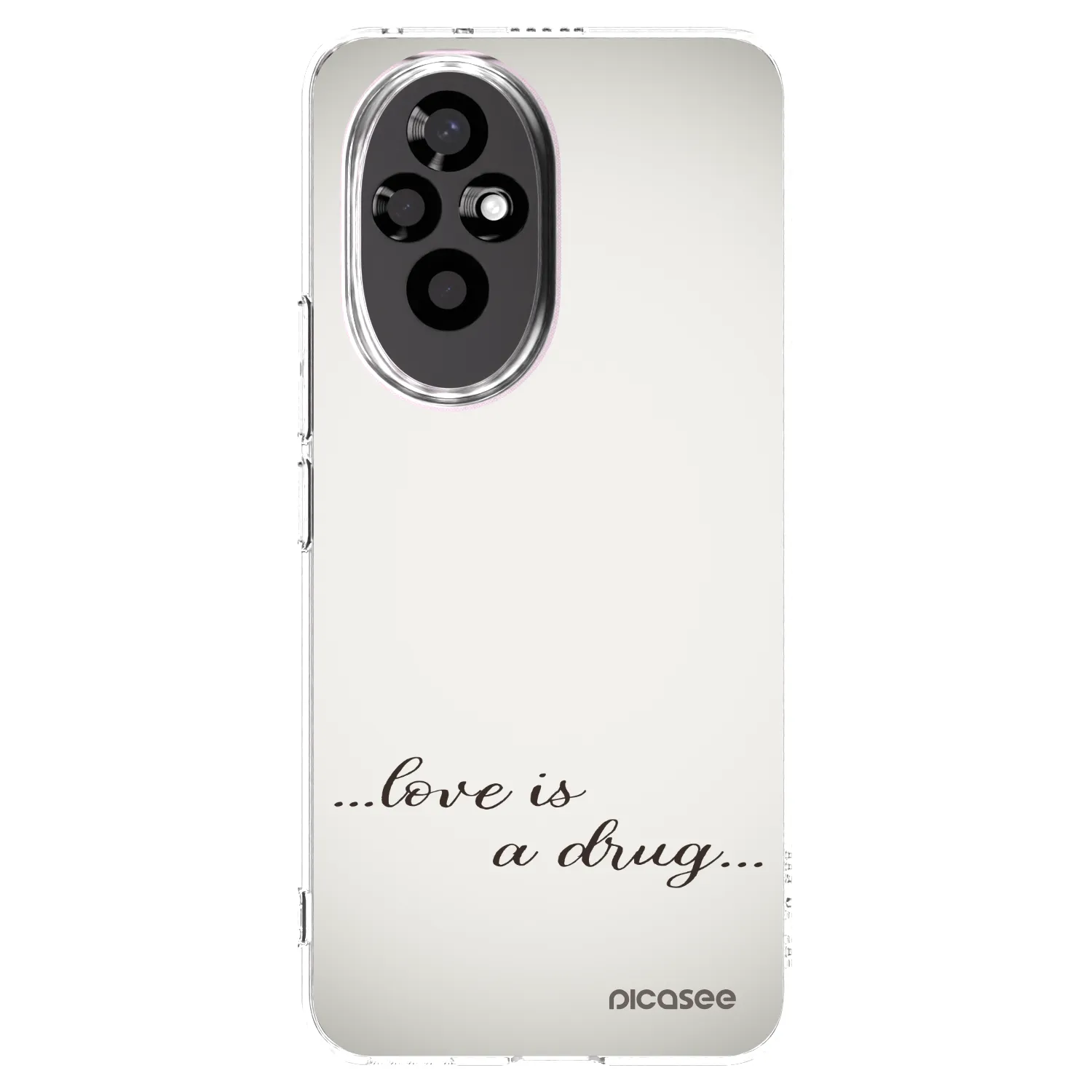 Picasee silikonowe przeźroczyste etui na Honor 200 Pro 5G - Love is a drug
