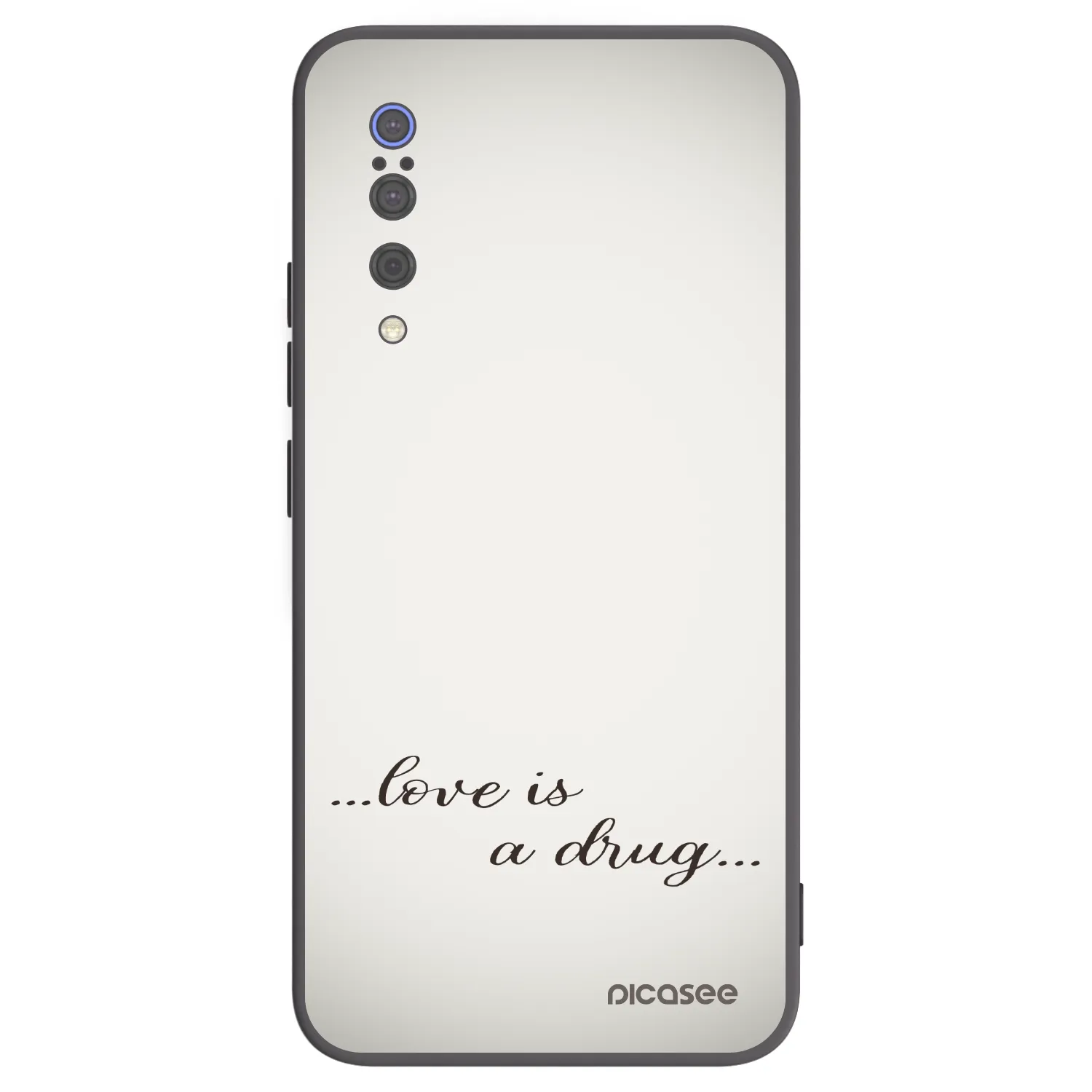 Picasee silikonowe czarne etui na Xiaomi Mi 9 - Love is a drug