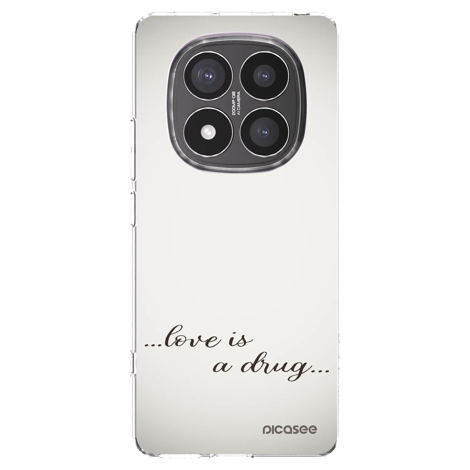 Picasee silikonowe przeźroczyste etui na Xiaomi Redmi Note 14 Pro+ 5G - Love is a drug