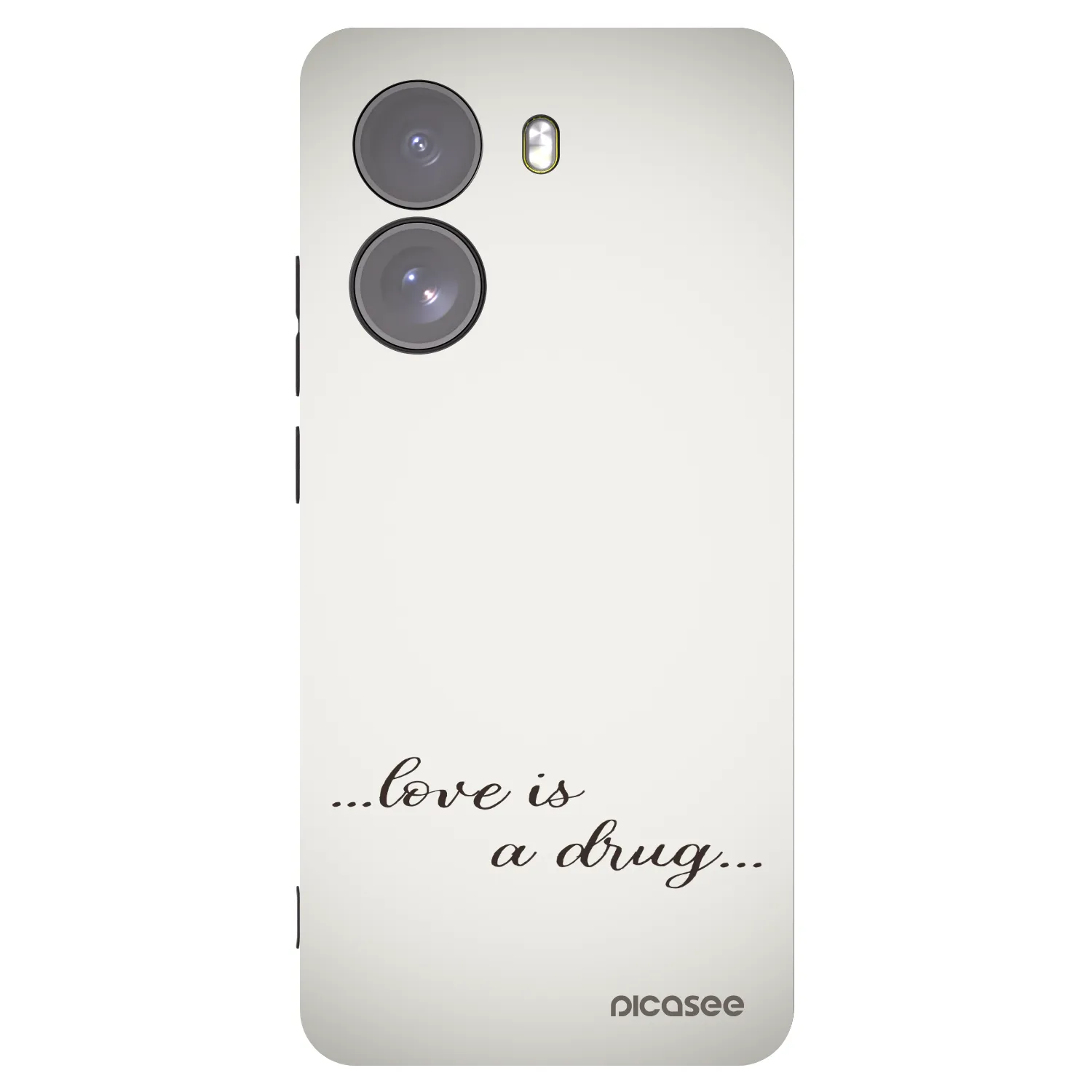 Picasee silikonowe czarne etui na Xiaomi Poco X7 - Love is a drug