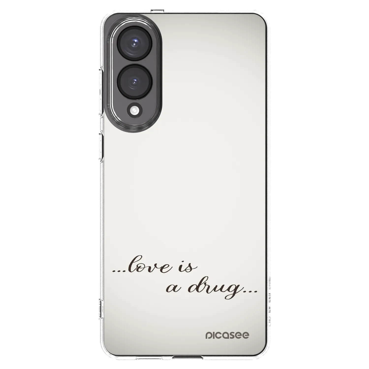 Picasee silikonowe przeźroczyste etui na Samsung Galaxy S25 Edge 5G - Love is a drug