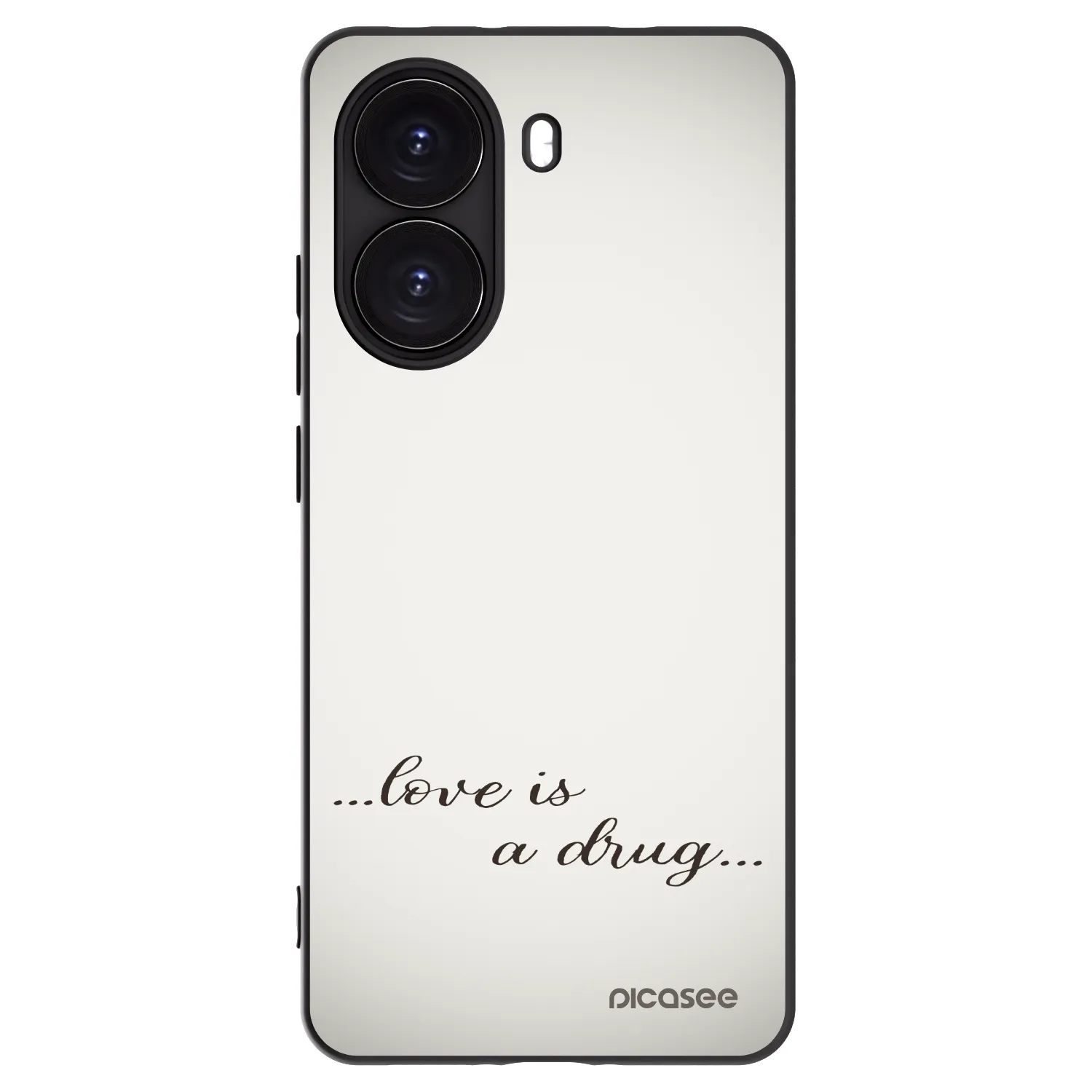 Picasee silikonowe czarne etui na Xiaomi Poco X7 Pro 5G - Love is a drug