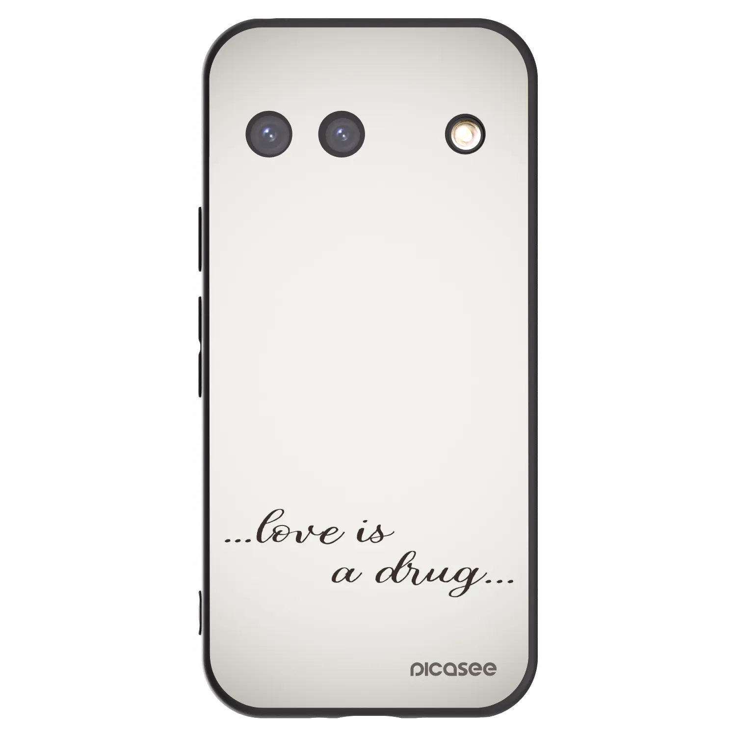 Picasee silikonowe czarne etui na Google Pixel 9 - Love is a drug