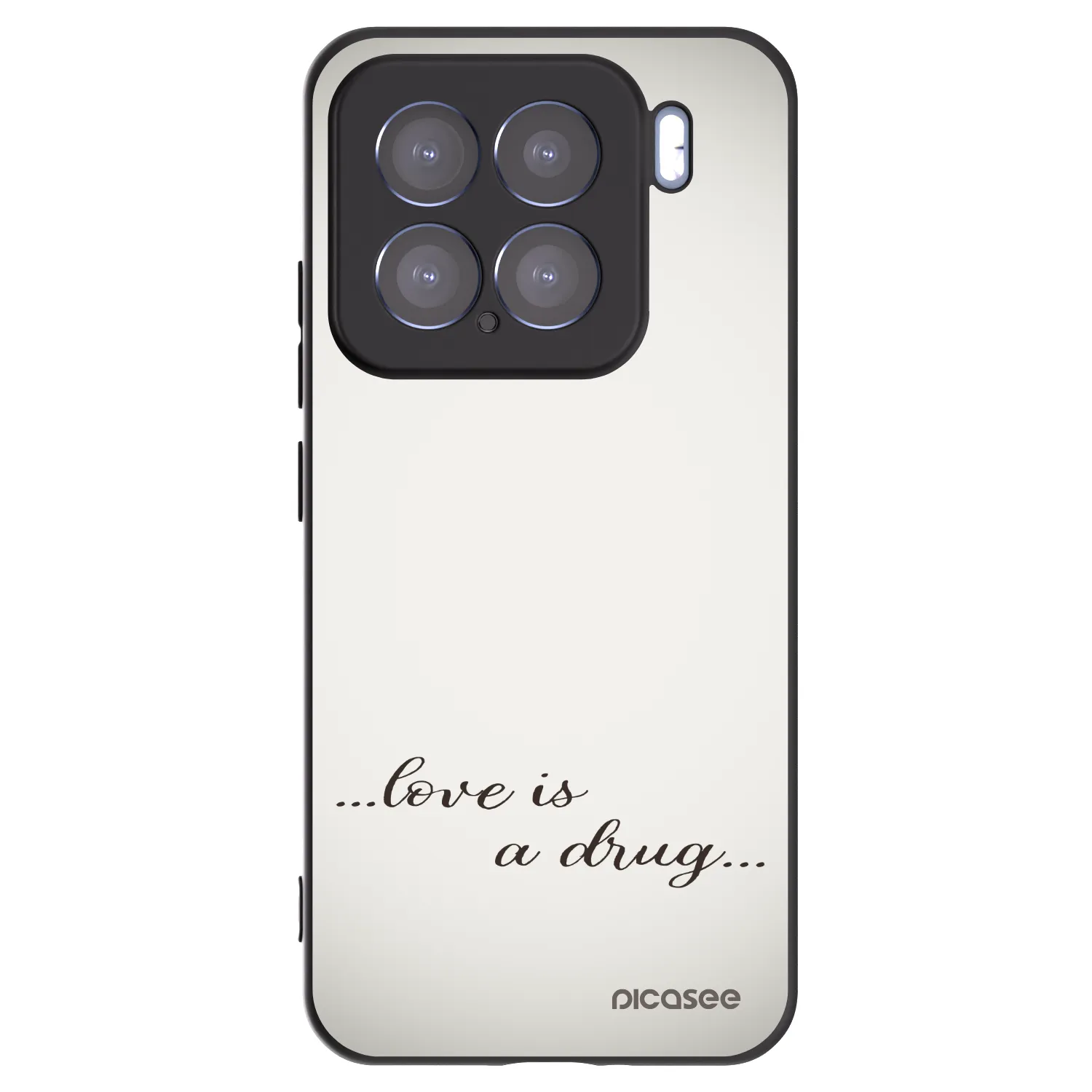 Picasee silikonowe czarne etui na Xiaomi 15 - Love is a drug