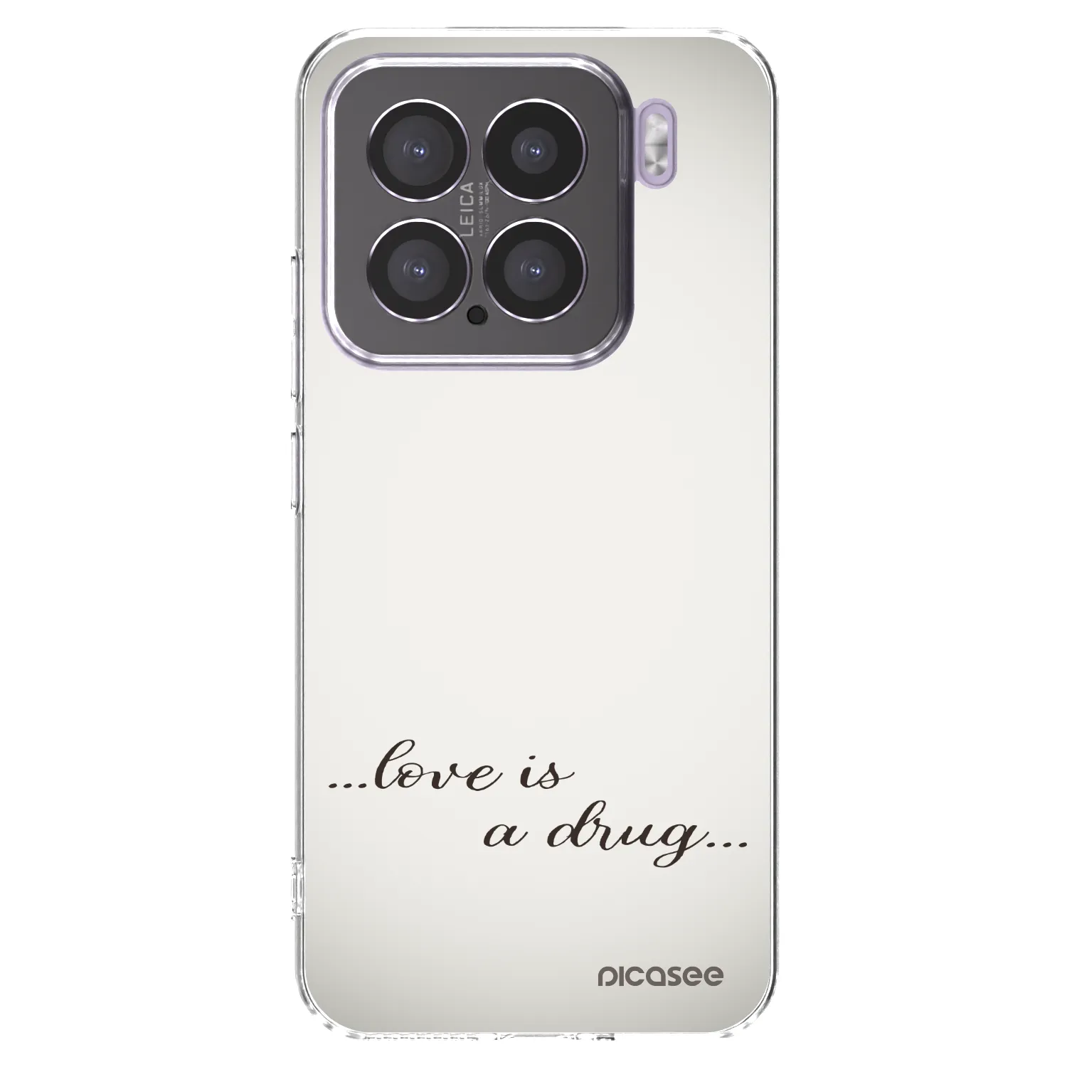 Picasee silikonowe przeźroczyste etui na Xiaomi 15 - Love is a drug