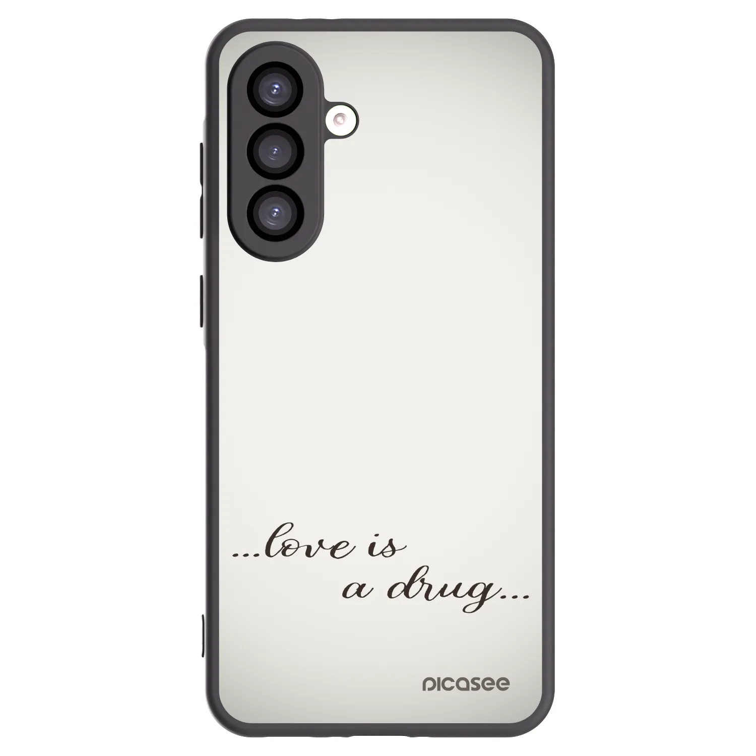 Picasee silikonowe czarne etui na Samsung Galaxy A26 5G A266B - Love is a drug