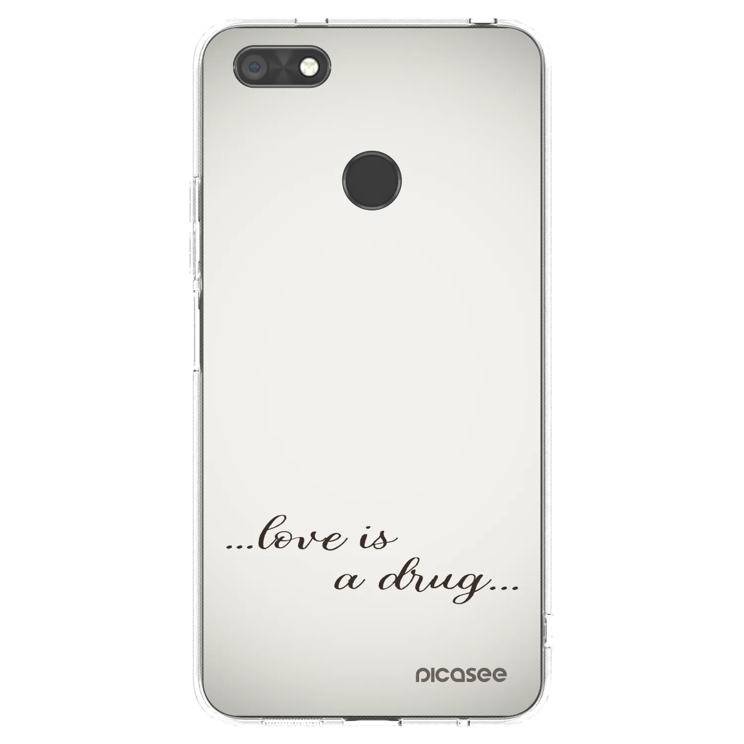 Picasee silikonowe przeźroczyste etui na Huawei P9 Lite Mini - Love is a drug