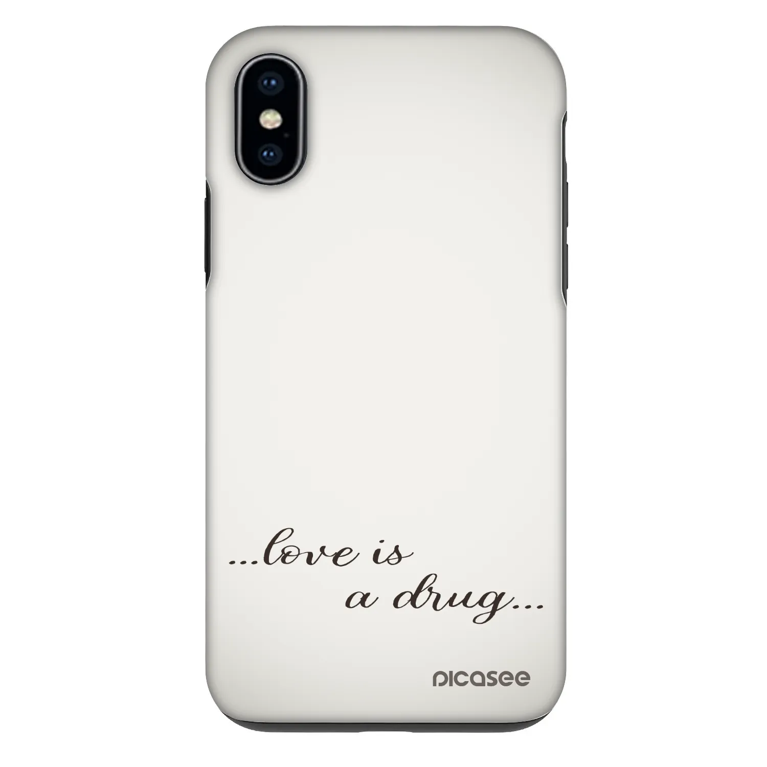Picasee Fashion Case na Apple iPhone X/XS - Love is a drug
