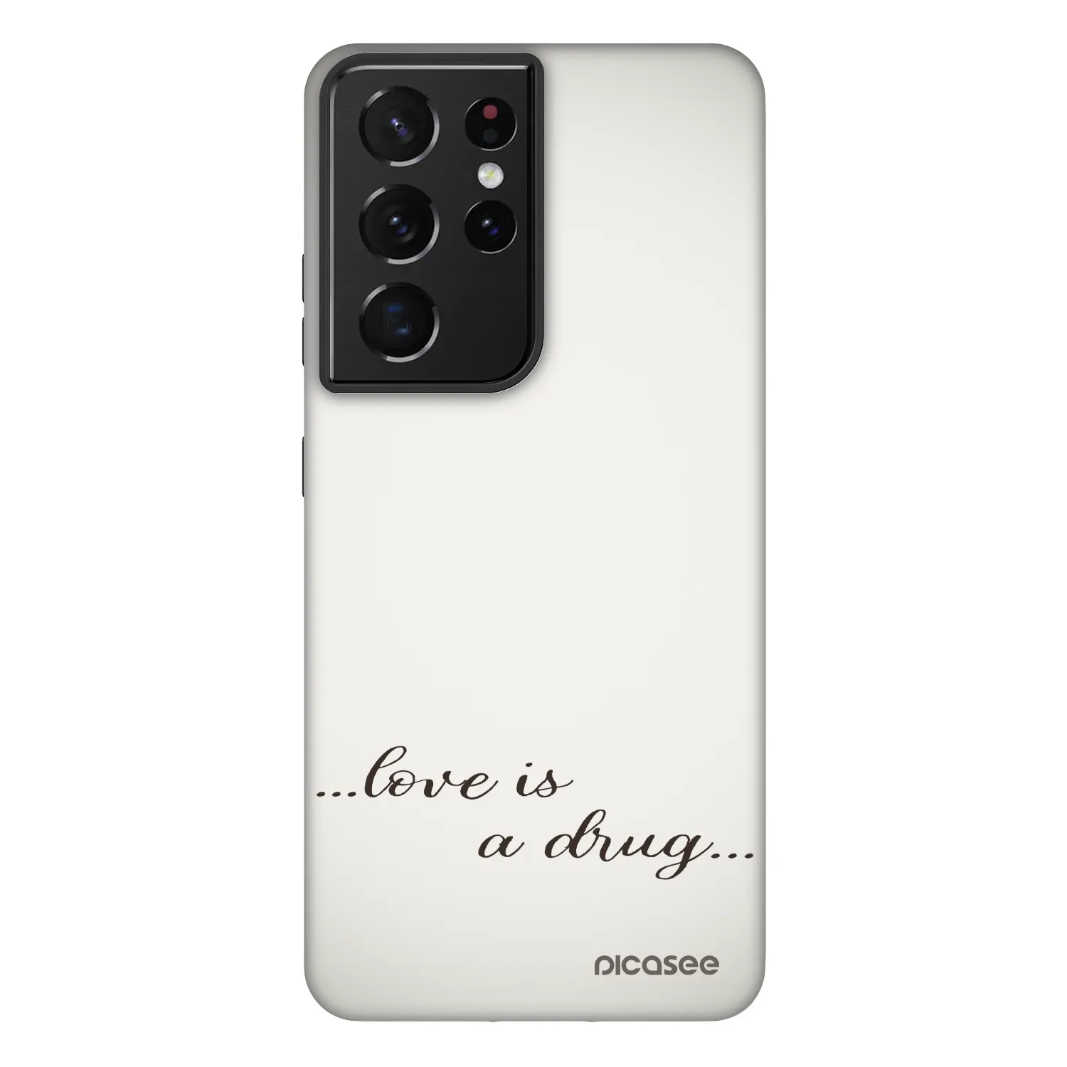 Picasee Fashion Case na Samsung Galaxy S21 Ultra 5G G998B - Love is a drug