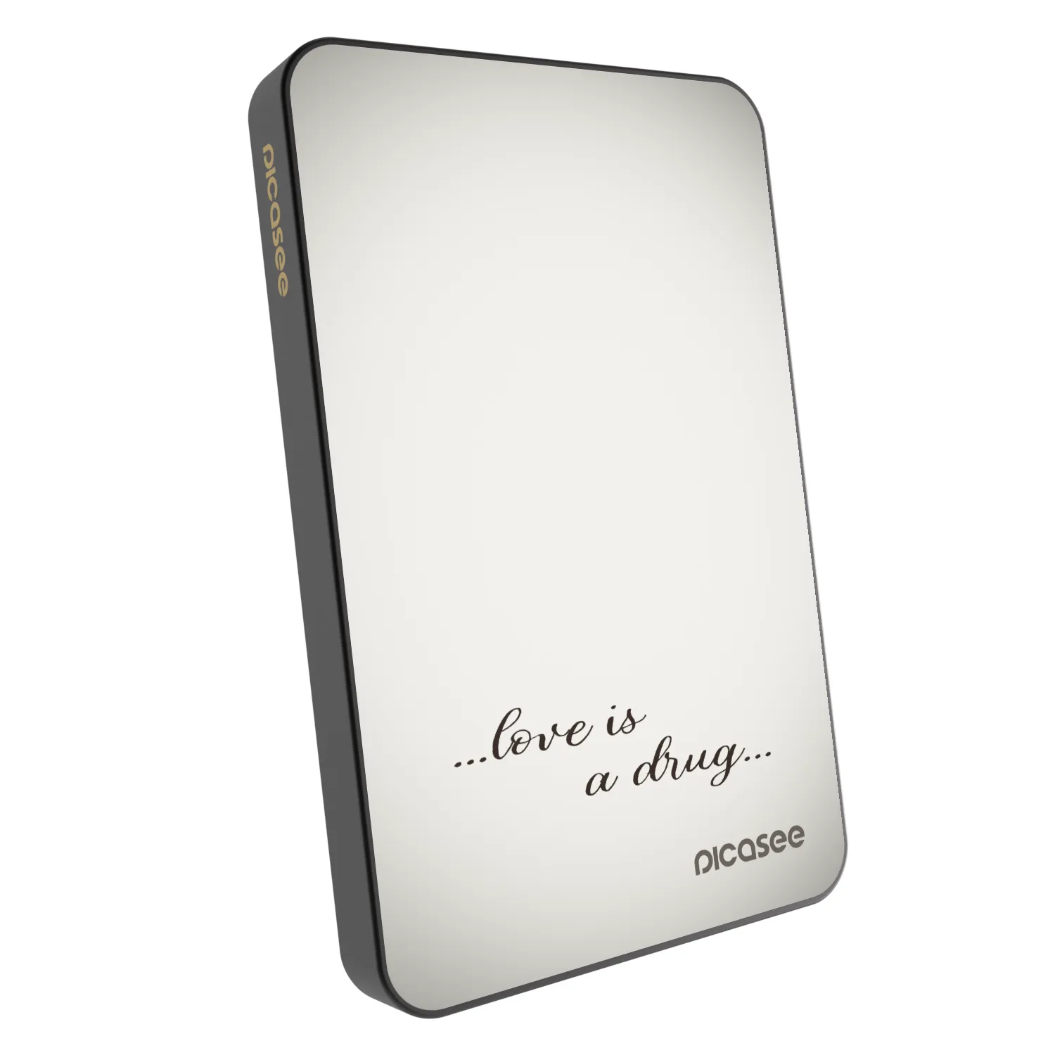 Picasee Powerbank z MagSafe 5 000 mAh Szary - Love is a drug