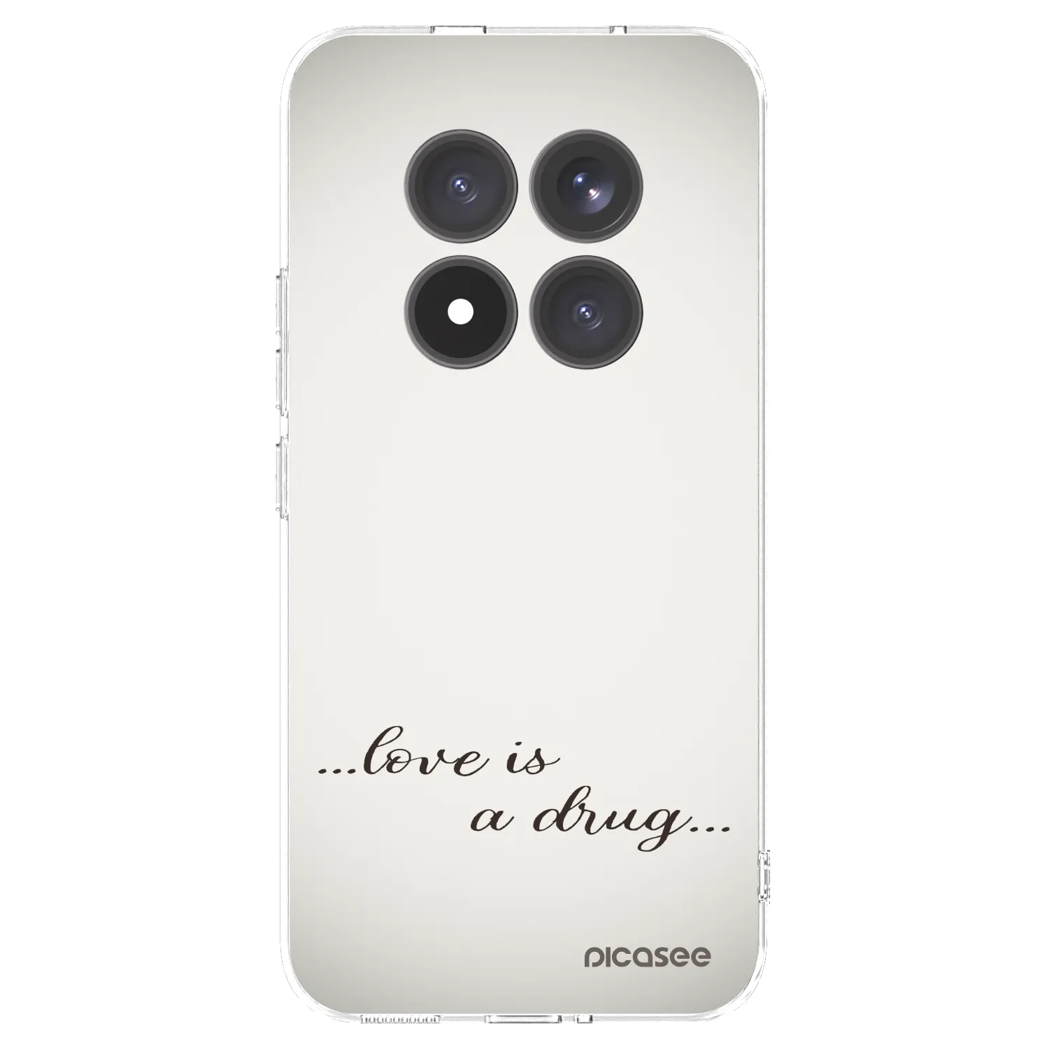 Picasee silikonowe przeźroczyste etui na Xiaomi Redmi Note 15 Pro+ - Love is a drug