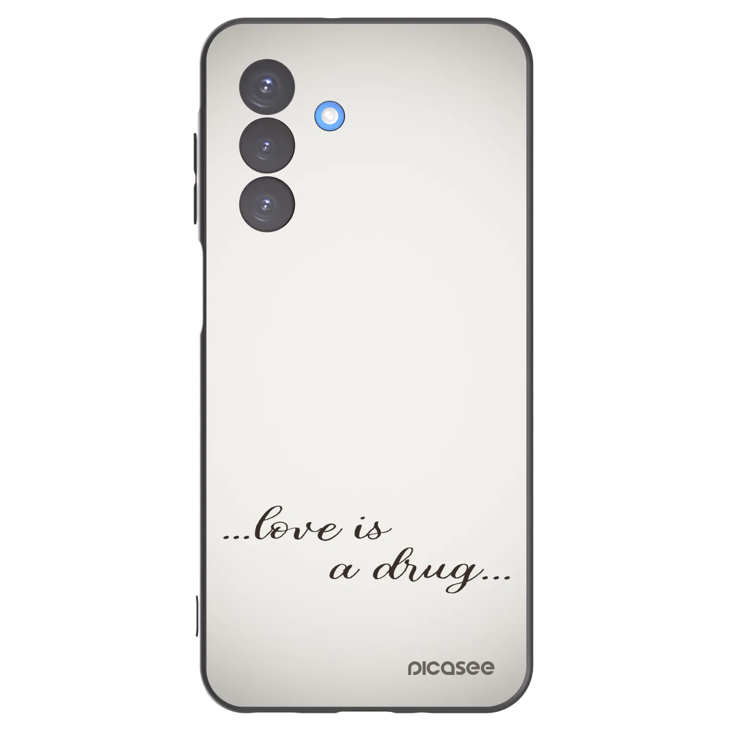 Picasee silikonowe czarne etui na Samsung Galaxy A17 5G - Love is a drug