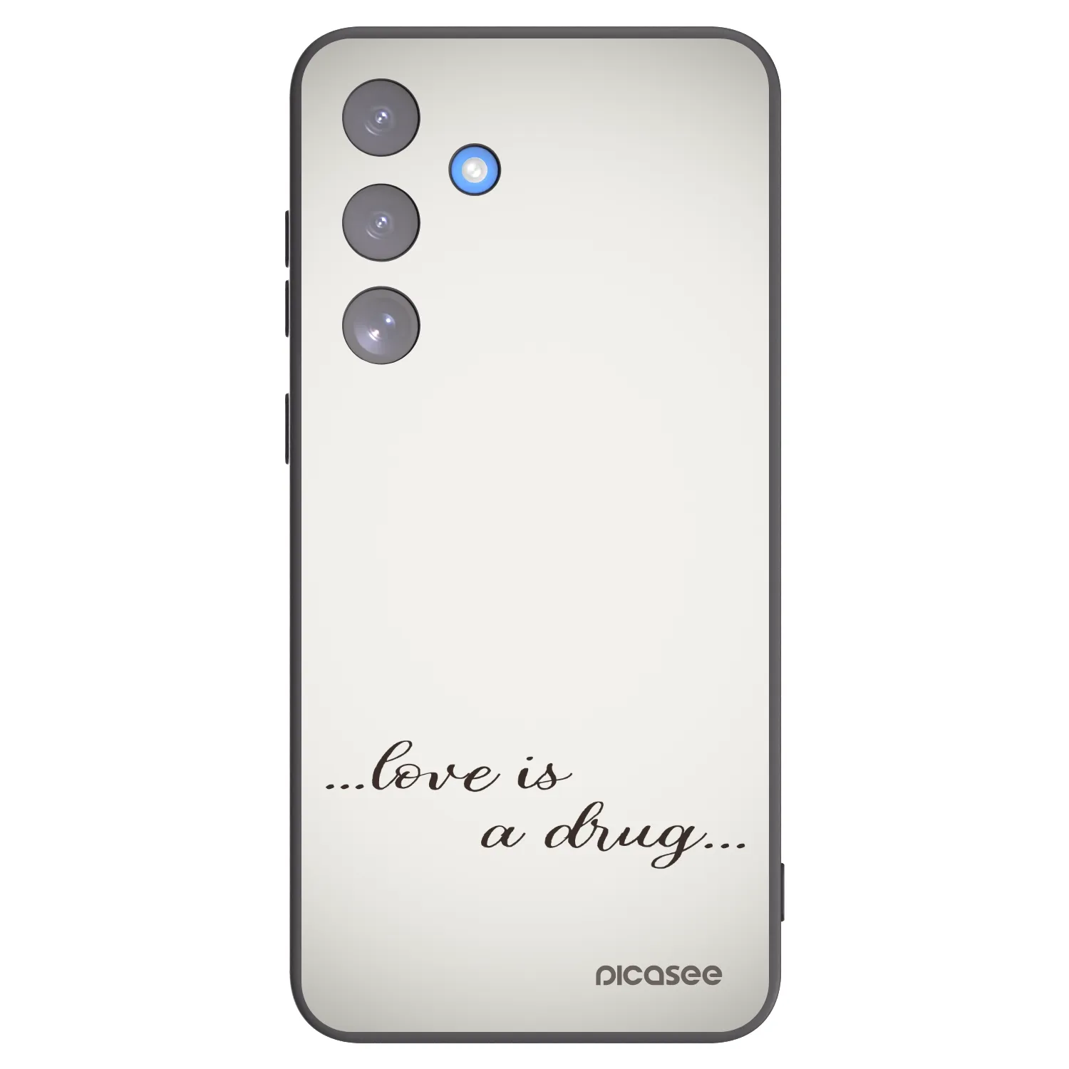 Picasee silikonowe czarne etui na Samsung Galaxy S25 FE 5G - Love is a drug