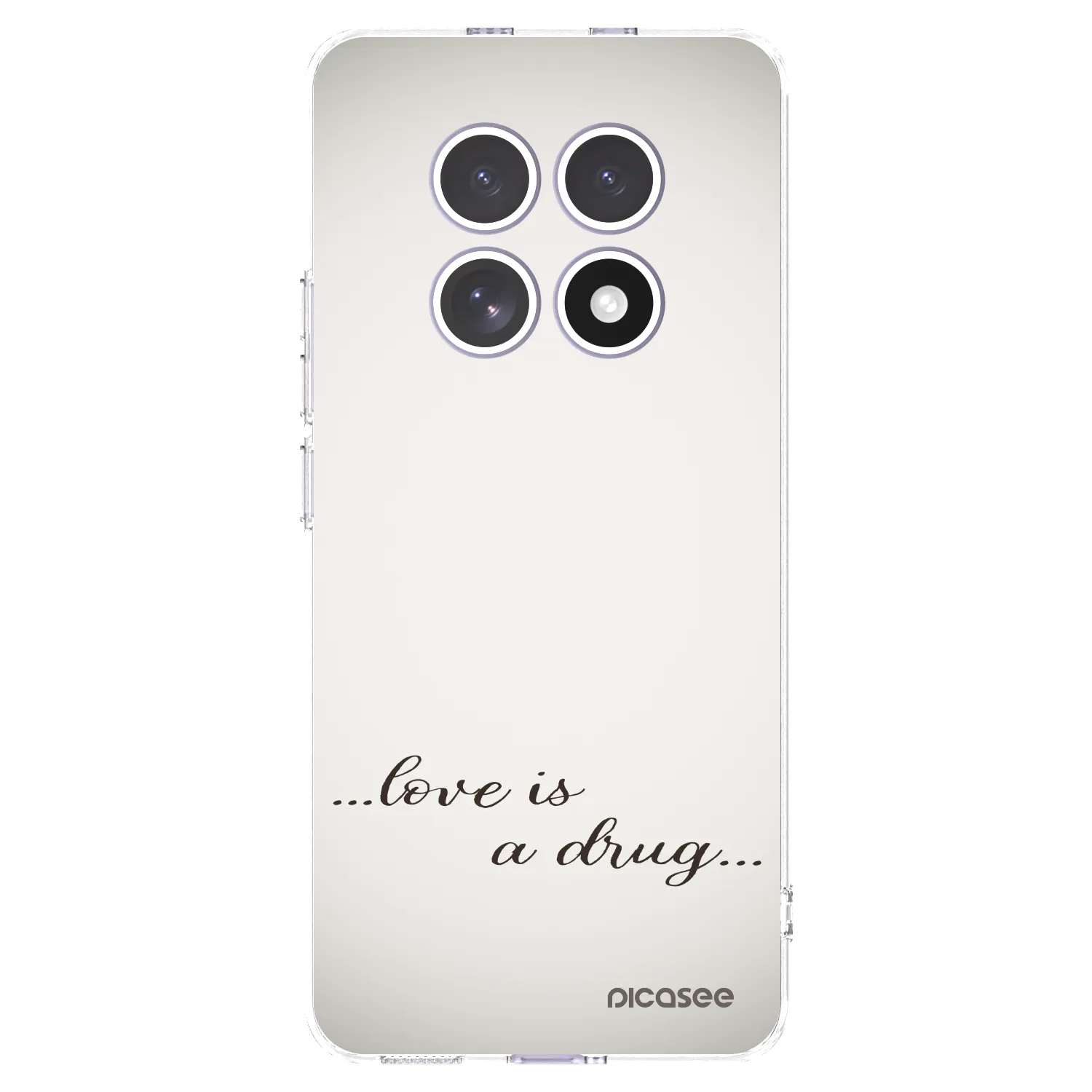 Picasee silikonowe przeźroczyste etui na Xiaomi Redmi Note 15 4G - Love is a drug