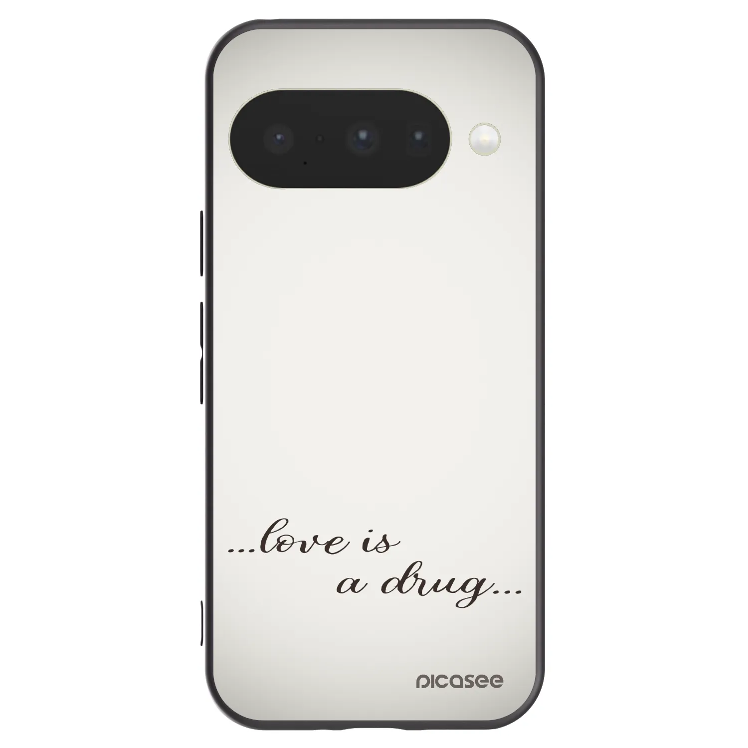 Picasee silikonowe czarne etui na Google Pixel 10 - Love is a drug