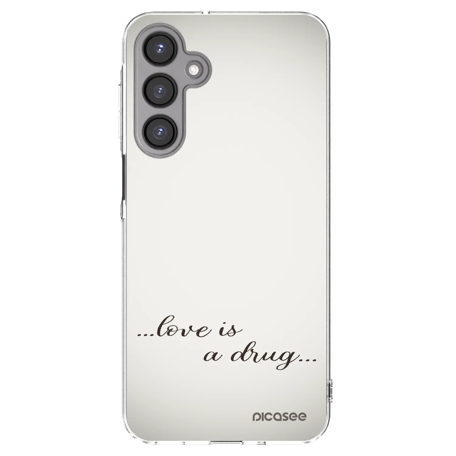Picasee silikonowe przeźroczyste etui na Samsung Galaxy A16 4G - Love is a drug