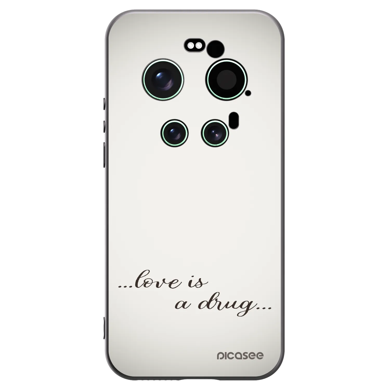 Picasee silikonowe czarne etui na Xiaomi 17 Ultra - Love is a drug