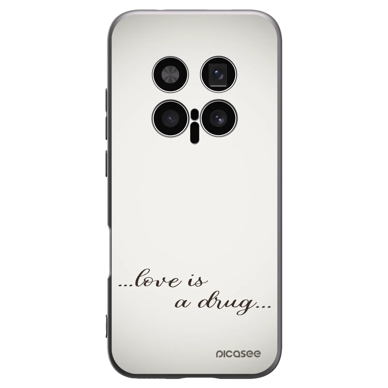 Picasee silikonowe czarne etui na Honor Magic8 Pro 5G - Love is a drug