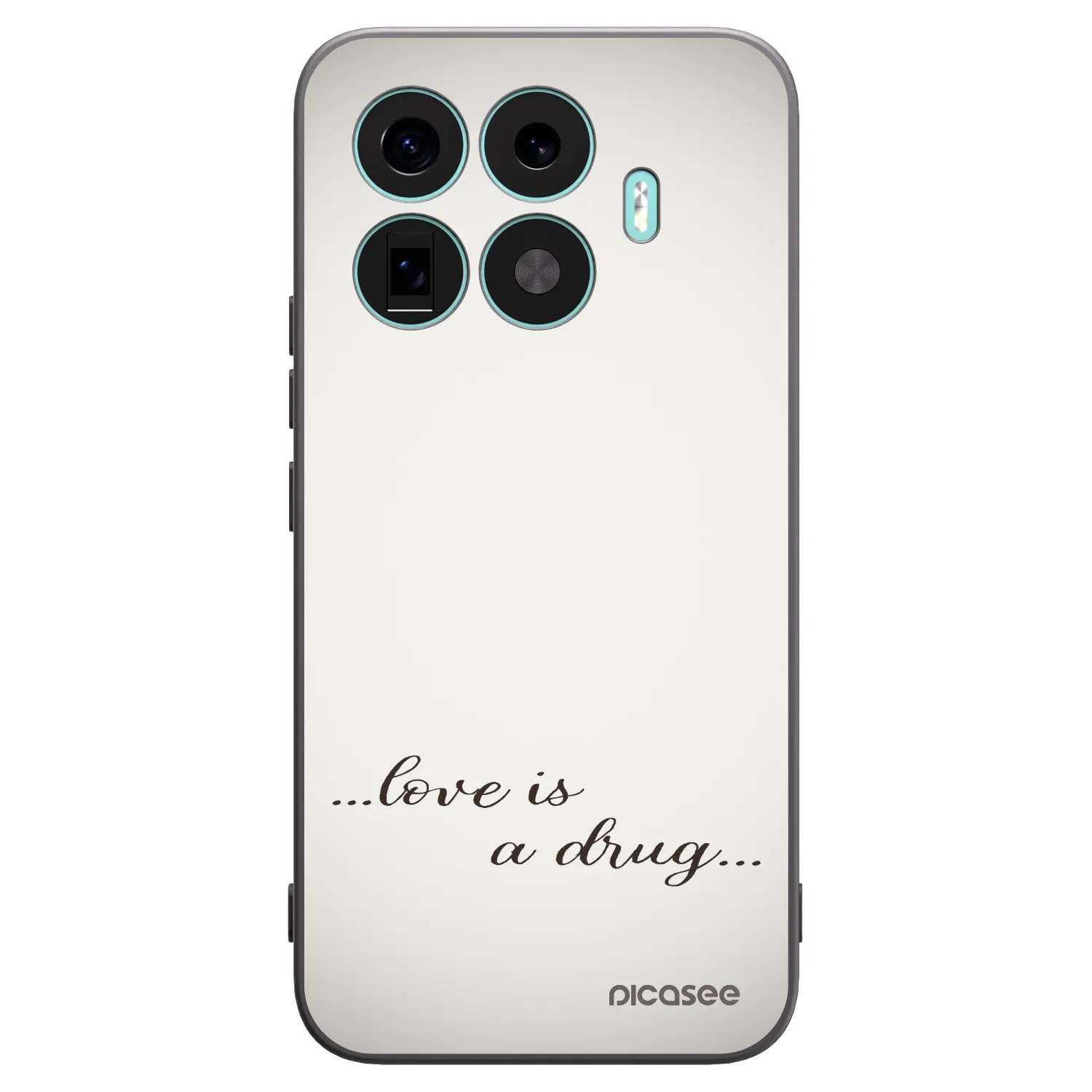 Picasee silikonowe czarne etui na Xiaomi 17T Pro - Love is a drug