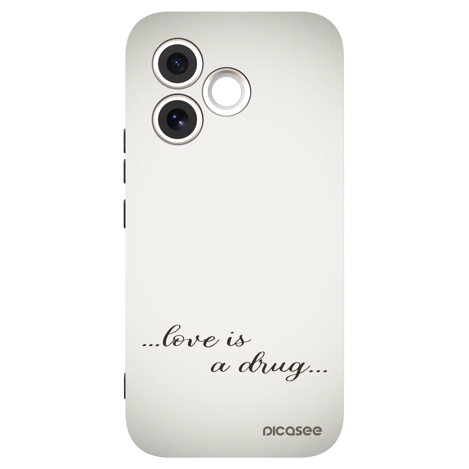 Picasee silikonowe czarne etui na Honor 600 Lite - Love is a drug