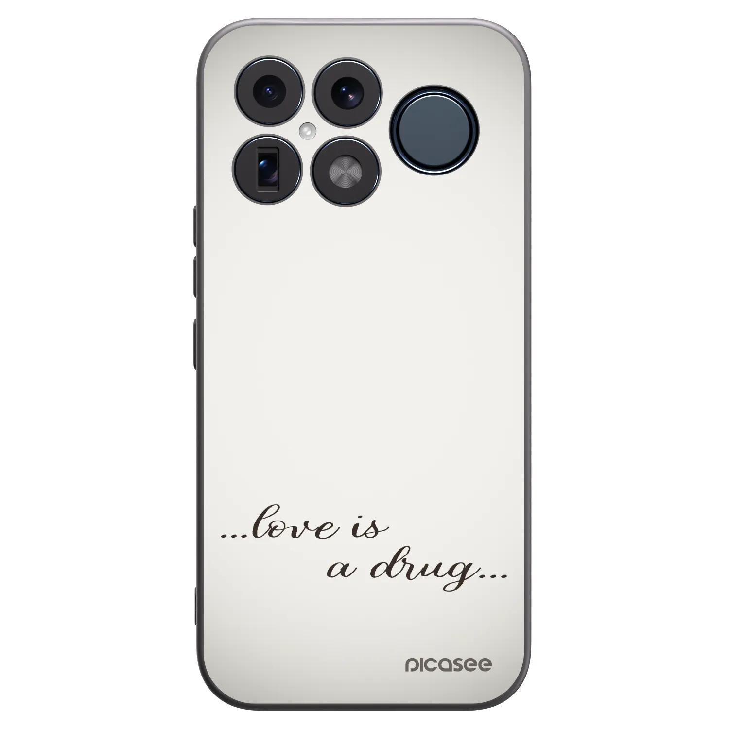 Picasee silikonowe czarne etui na Xiaomi Poco F8 Ultra - Love is a drug