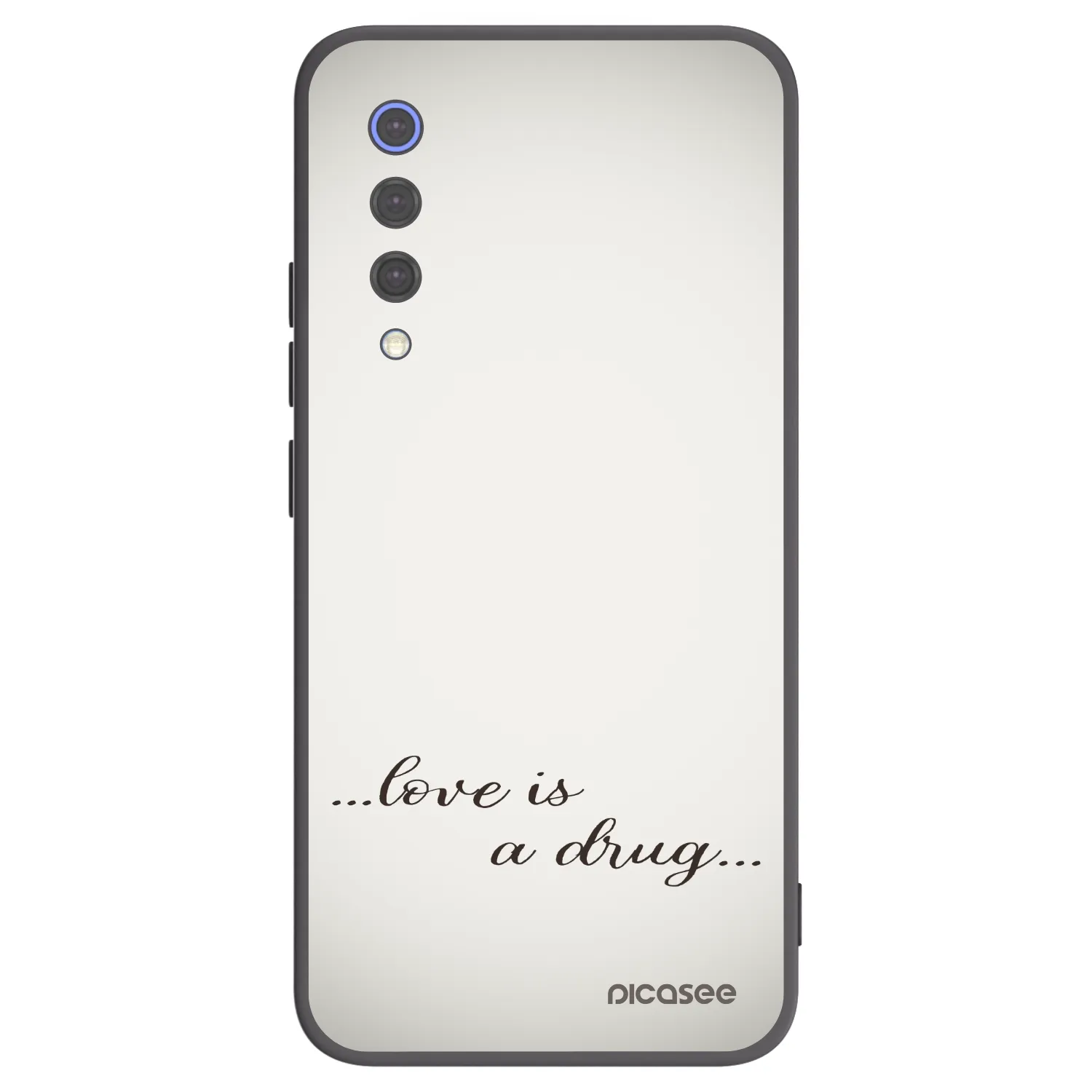 Picasee silikonowe czarne etui na Xiaomi Mi 9 SE - Love is a drug