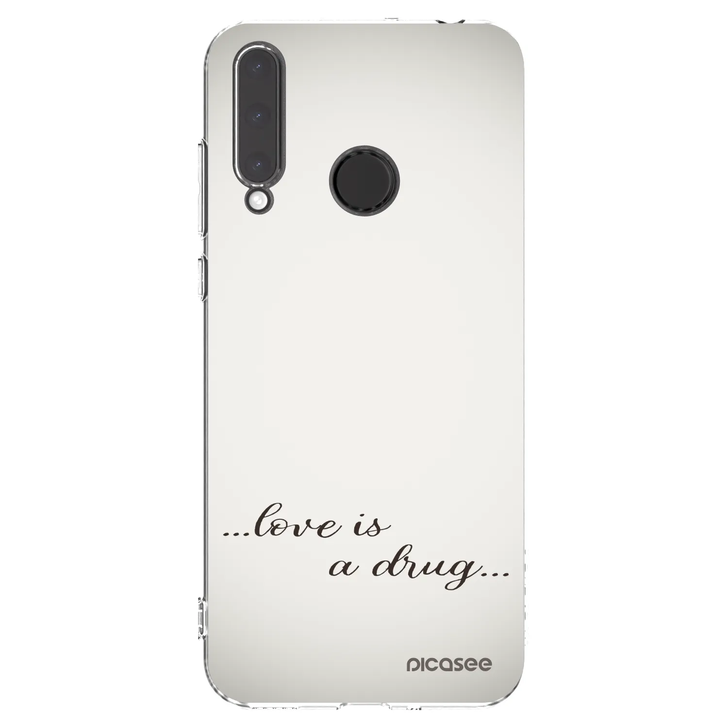 Picasee silikonowe przeźroczyste etui na Honor 20 Lite - Love is a drug