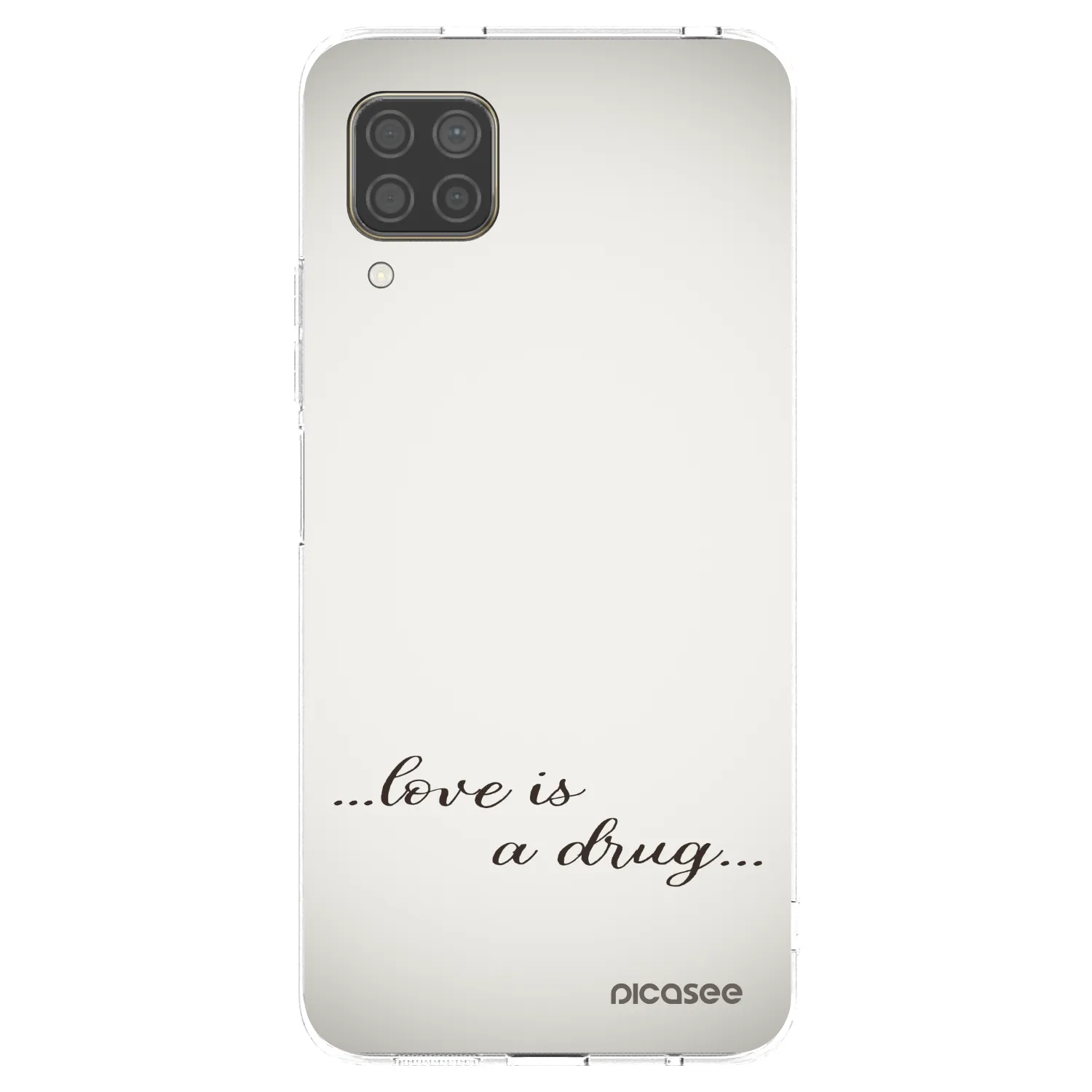 Picasee silikonowe przeźroczyste etui na Huawei P40 Lite - Love is a drug