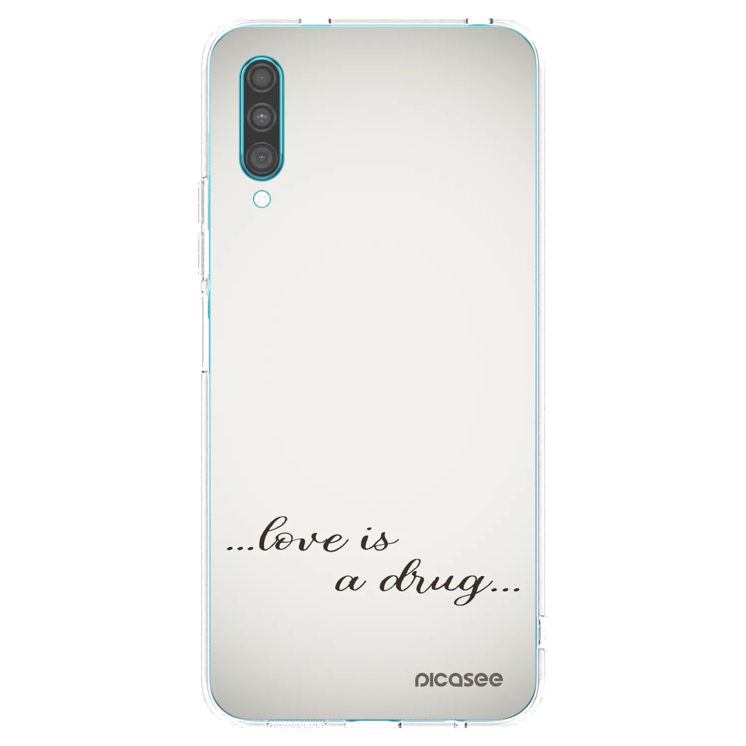 Picasee silikonowe przeźroczyste etui na Samsung Galaxy A30s A307F - Love is a drug