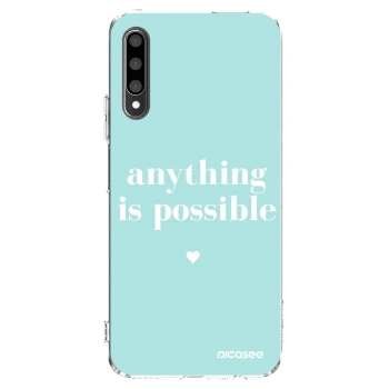 Picasee silikonowe przeźroczyste etui na Honor 9X Pro - Anything is possible