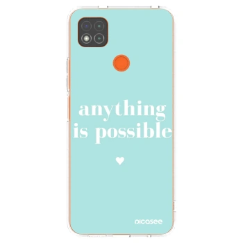 Picasee silikonowe przeźroczyste etui na Xiaomi Redmi 9C - Anything is possible