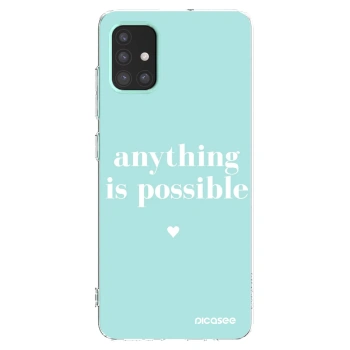 Picasee silikonowe przeźroczyste etui na Samsung Galaxy M31s - Anything is possible