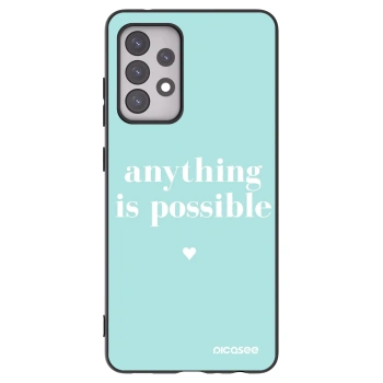 Picasee silikonowe czarne etui na Samsung Galaxy A52 5G A525F - Anything is possible