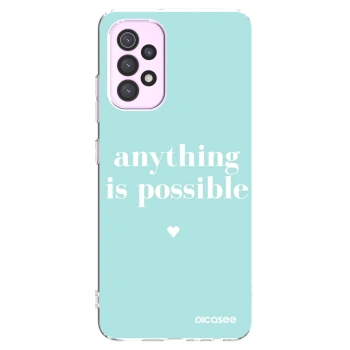 Picasee silikonowe przeźroczyste etui na Samsung Galaxy A32 5G A326B - Anything is possible