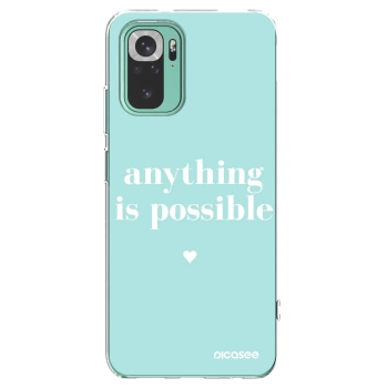 Picasee silikonowe przeźroczyste etui na Xiaomi Redmi Note 10 Pro - Anything is possible