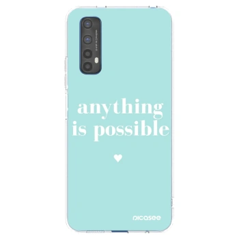 Picasee silikonowe przeźroczyste etui na Realme 7 - Anything is possible