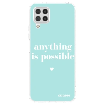 Picasee silikonowe przeźroczyste etui na Samsung Galaxy A22 A225F 4G - Anything is possible
