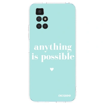 Picasee silikonowe przeźroczyste etui na Xiaomi Redmi 10 - Anything is possible