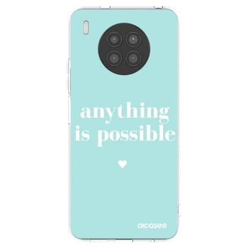 Picasee silikonowe przeźroczyste etui na Huawei Nova 8i - Anything is possible