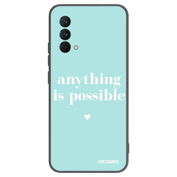 Picasee silikonowe czarne etui na Realme GT Master Edition 5G - Anything is possible