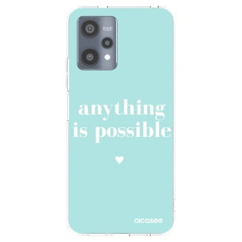 Picasee silikonowe przeźroczyste etui na Realme 9 Pro 5G - Anything is possible