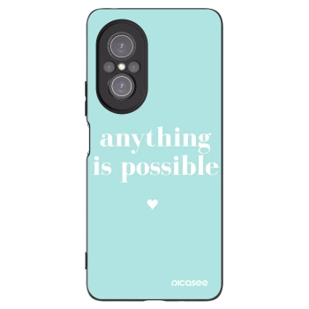 Picasee silikonowe czarne etui na Huawei Nova 9 SE - Anything is possible