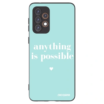 Picasee silikonowe czarne etui na Samsung Galaxy A33 5G A336 - Anything is possible