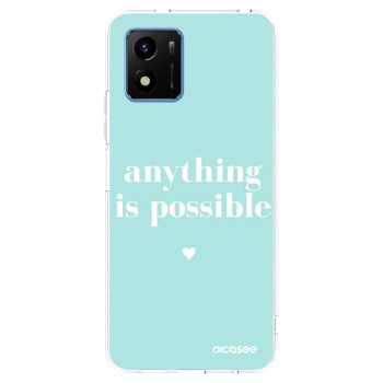 Picasee silikonowe przeźroczyste etui na Vivo Y01 - Anything is possible