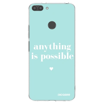 Picasee silikonowe przeźroczyste etui na Huawei P Smart - Anything is possible