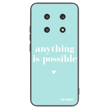 Picasee silikonowe czarne etui na Honor Magic4 Lite 5G - Anything is possible
