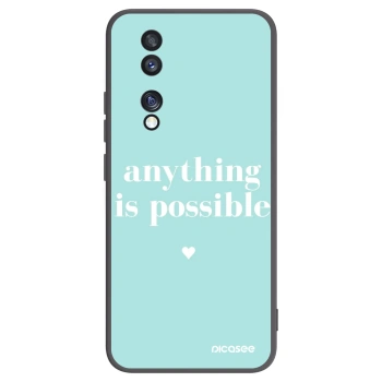 Picasee silikonowe czarne etui na Honor 70 - Anything is possible